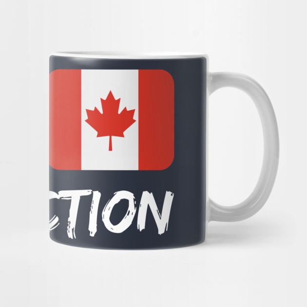 Canadian Plus American Perfection Mix Heritage Flag Gift by Just Rep It!!